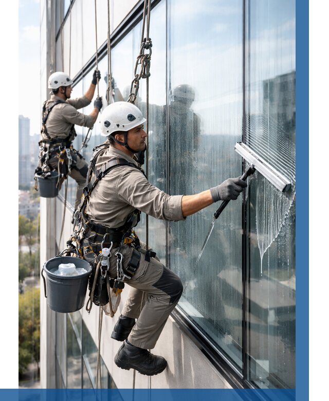 Мойка окон альпинистами в Усолье-Сибирском от 4644 р. | ВЫСОТНИК-Сль