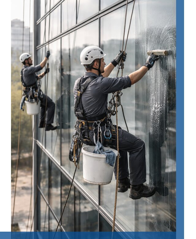 Мойка сплошного остекления в Усолье-Сибирском, заказать от 310 р.| ВЫСОТНИК-Сль