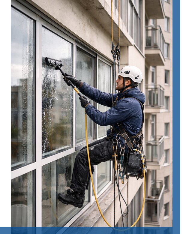 Мойка балконного остекления в Усолье-Сибирском от 3612 р. | ВЫСОТНИК-Сль