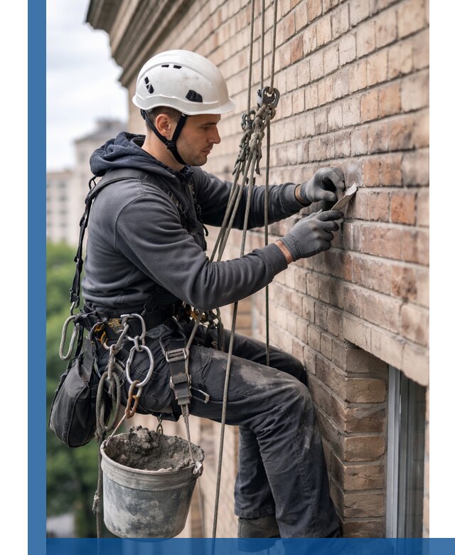 Качественный ремонт кирпичной кладки фасада в Усолье-Сибирском с гарантией