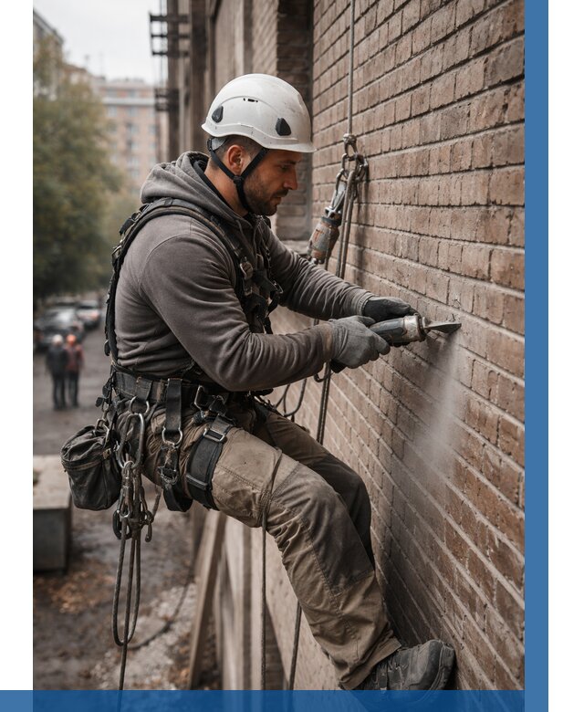 Расшивка кирпичных швов в Усолье-Сибирском от 619 р. | ВЫСОТНИК-Сль