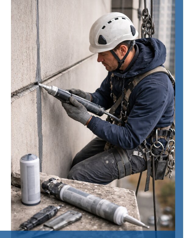 Вторичная герметизация швов в Усолье-Сибирском от 464 р. | ВЫСОТНИК-Сль