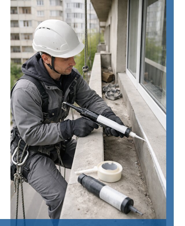 Герметизация швов лоджии в Усолье-Сибирском от 4644 р. | ВЫСОТНИК-Сль