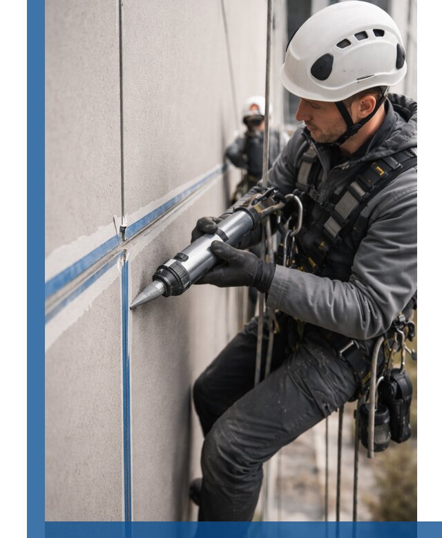 Герметизация стыков фасадных панелей в Усолье-Сибирском качественно и быстро