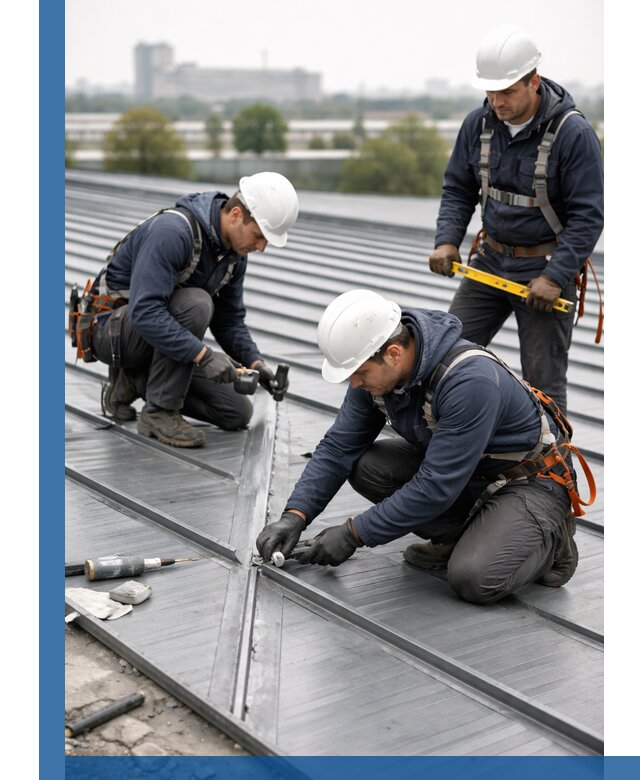 Ремонт фальцевой кровли в Усолье-Сибирском срочно и качественно