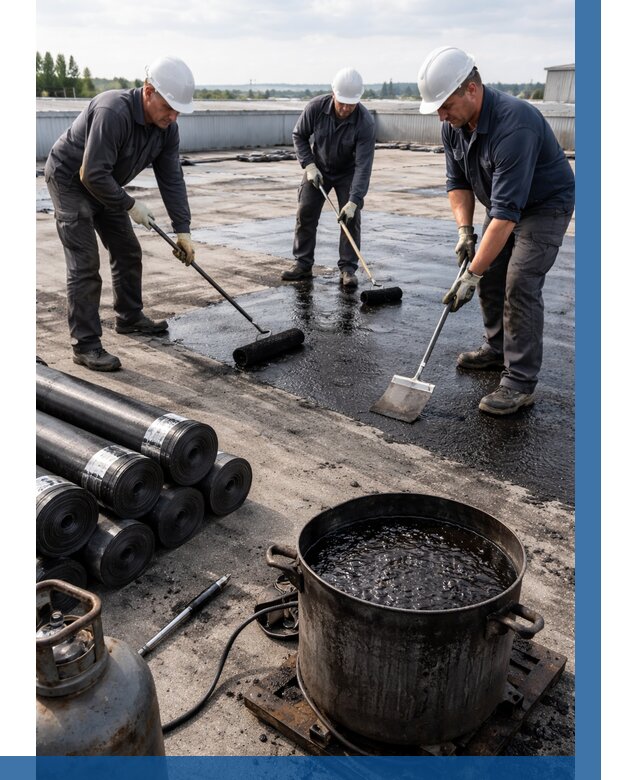 Гидроизоляция кровли мастикой в Усолье-Сибирском от 619 р. | ВЫСОТНИК-Сль