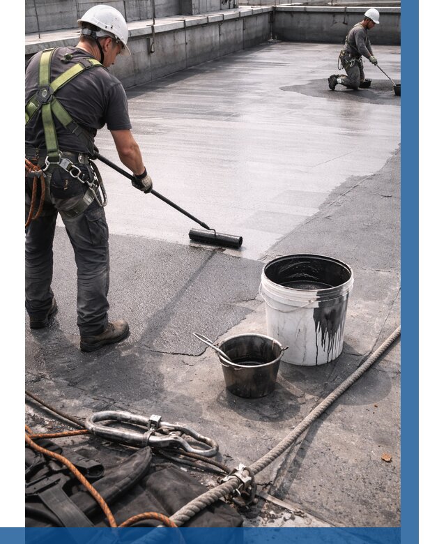 Гидроизоляция кровли жидкой резиной в Усолье-Сибирском от 516 р. | ВЫСОТНИК-Сль