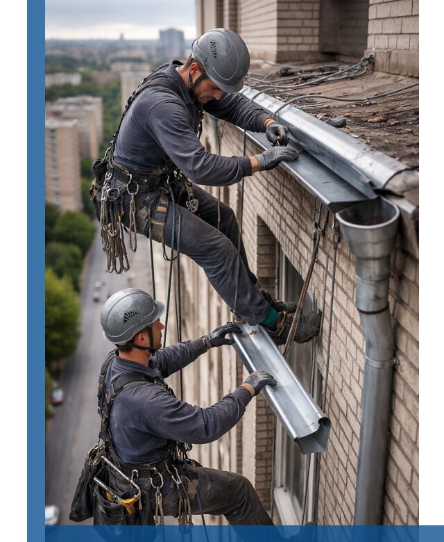 Ремонт водосточных желобов в Усолье-Сибирском, быстро и качественно