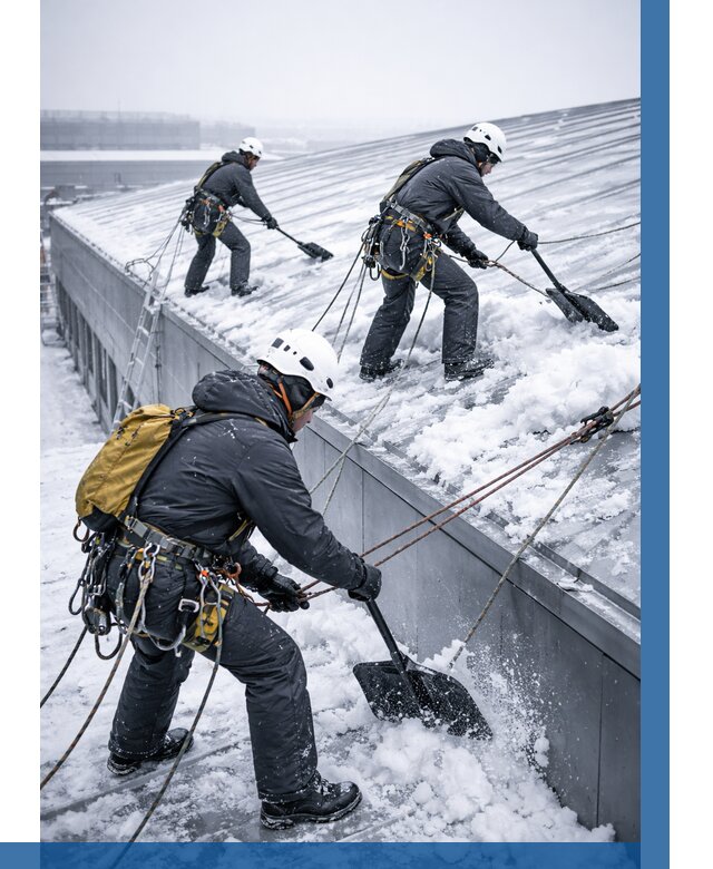 Очистка навесов от снега в Усолье-Сибирском от 4644 р. | ВЫСОТНИК-Сль