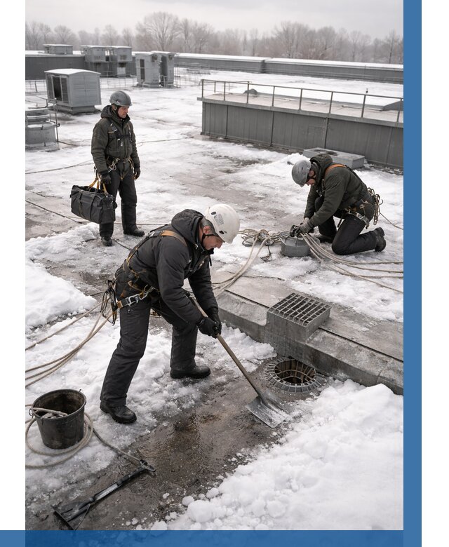 Абонентское обслуживание кровли зимой в Усолье-Сибирском от 8256 р. | ВЫСОТНИК-Сль