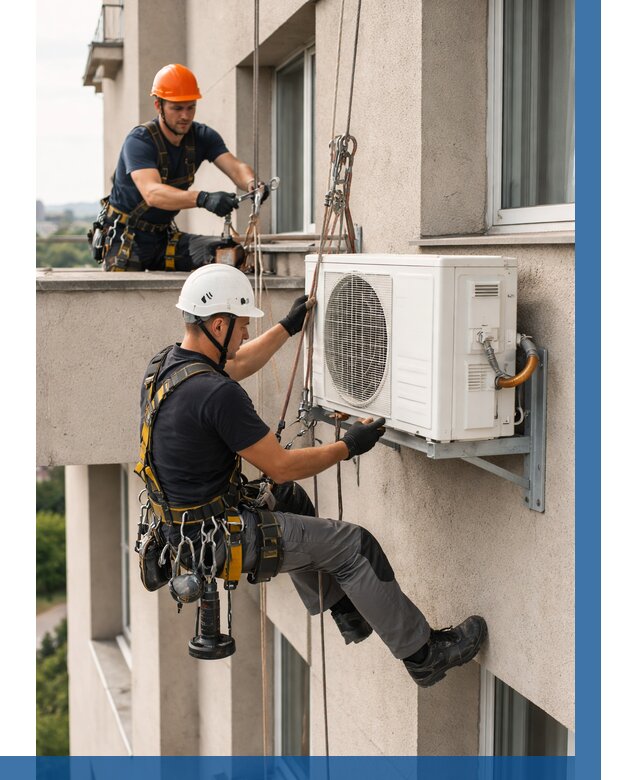 Монтаж внешнего блока кондиционера в Усолье-Сибирском от 6708 р. | ВЫСОТНИК-Сль