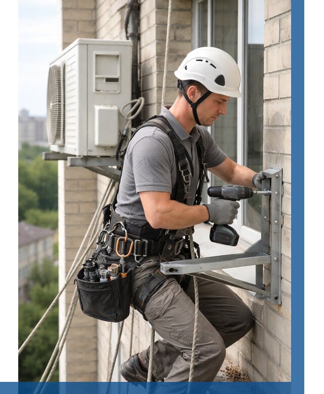 Установка кронштейнов кондиционера в Усолье-Сибирском от 3612 р. | ВЫСОТНИК-Сль