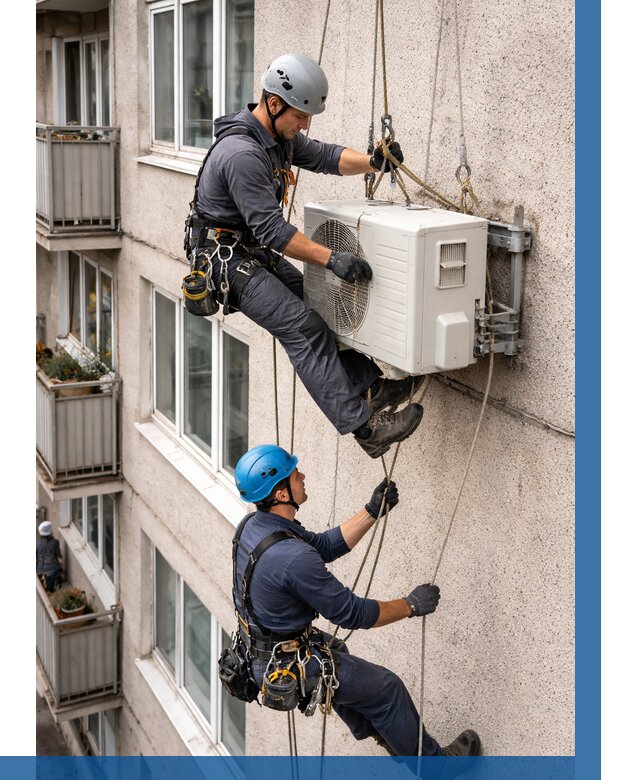 Перенос внешнего блока кондиционера в Усолье-Сибирском от 9288 р.| ВЫСОТНИК-Сль