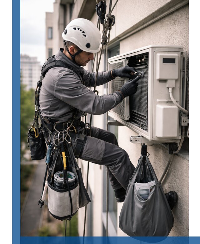 Обслуживание внешнего блока кондиционера в Усолье-Сибирском профессионально