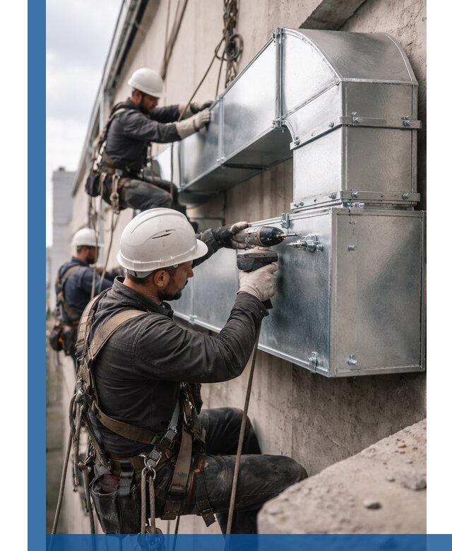 Профессиональный монтаж вентиляционных коробов в Усолье-Сибирском под ключ