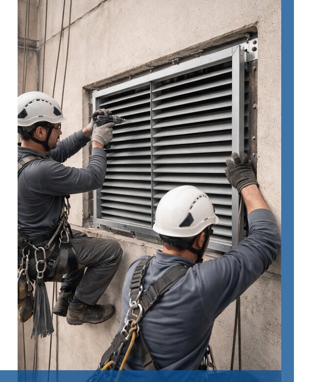 Монтаж вентиляционных решеток в Усолье-Сибирском от 4644 р. | ВЫСОТНИК-Сль