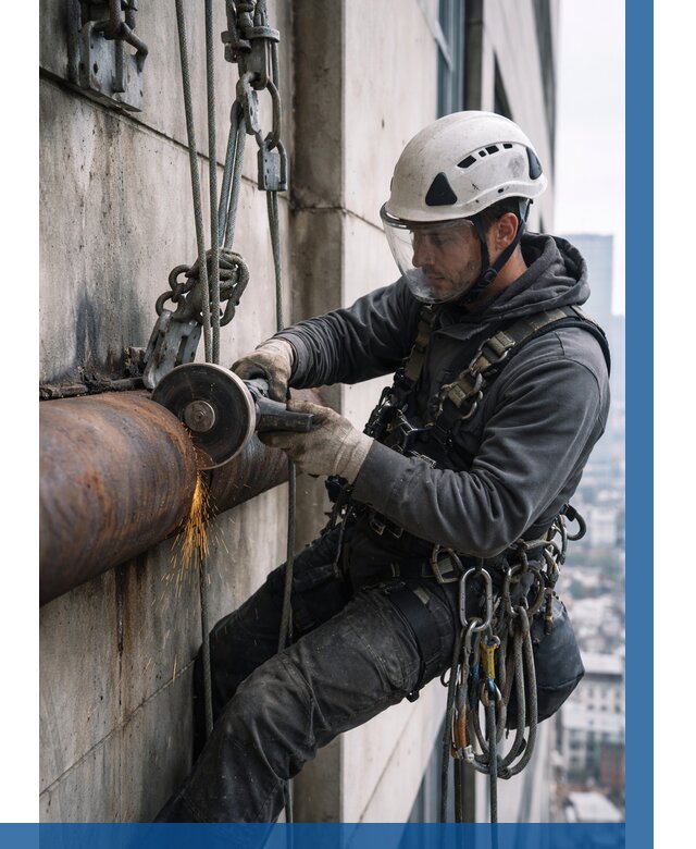 Резка металла на высоте в Усолье-Сибирском по цене от 4644 р. | ВЫСОТНИК-Сль