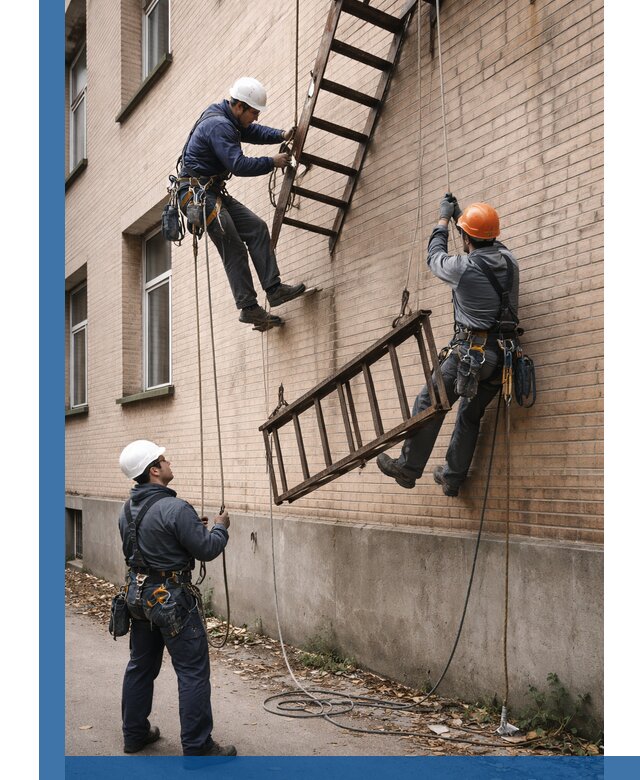 Демонтаж пожарной лестницы в Усолье-Сибирском быстро и безопасно