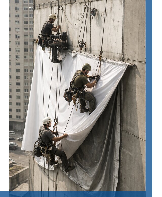 Замена баннерного полотна в Усолье-Сибирском от 6708 р. | ВЫСОТНИК-Сль—заказать