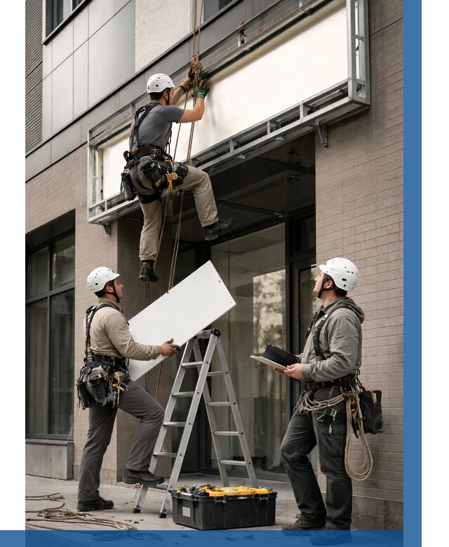 Монтаж светового короба в Усолье-Сибирском от 6708 р. | ВЫСОТНИК-Сль