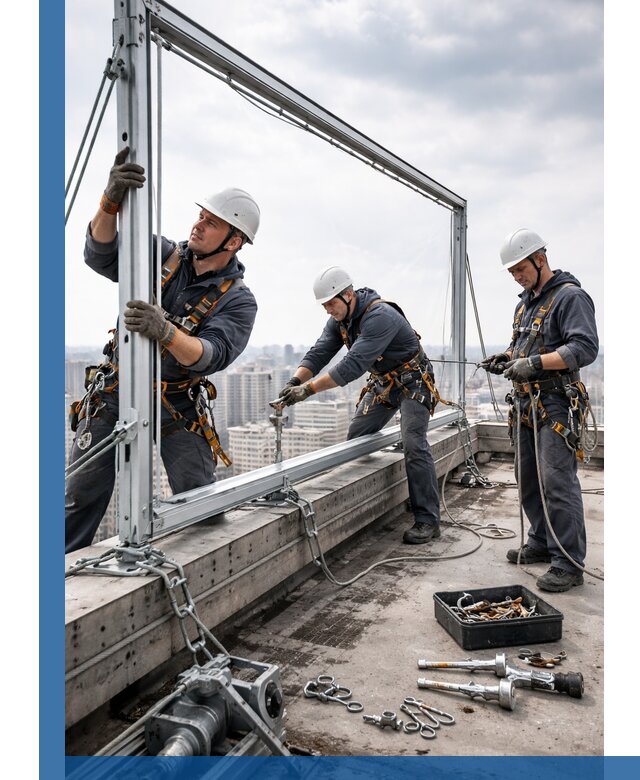 Монтаж крышных рекламных конструкций под ключ в Усолье-Сибирском