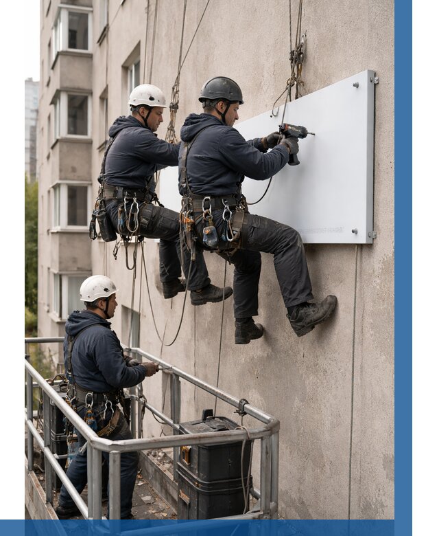 Монтаж табличек и указателей в Усолье-Сибирском от 3612 р. | ВЫСОТНИК-Сль