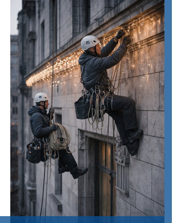 Монтаж новогодней иллюминации в Усолье-Сибирском от 8772 р. | ВЫСОТНИК-Сль