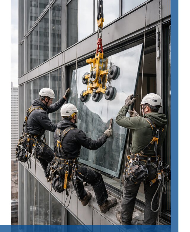 Фасадное остекление зданий под ключ в Усолье-Сибирском от 10320 р. | ВЫСОТНИК-Сль