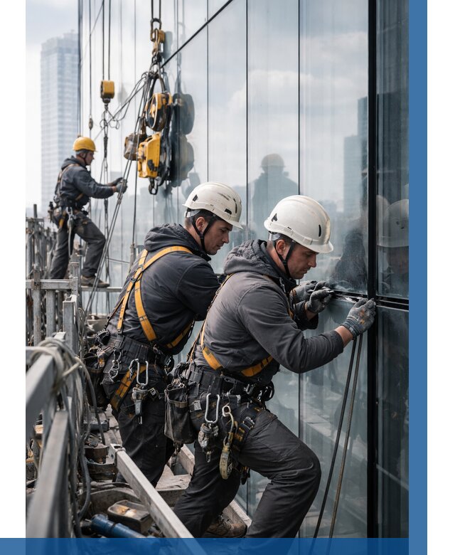 Структурное остекление фасадов в Усолье-Сибирском от 9804 р. | ВЫСОТНИК-Сль