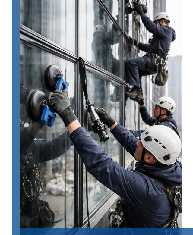 Радиусное остекление фасадов под ключ в Усолье-Сибирском с гарантиями