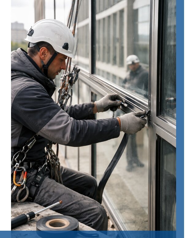 Ремонт витражных конструкций в Усолье-Сибирском от 3612 р. | ВЫСОТНИК-Сль