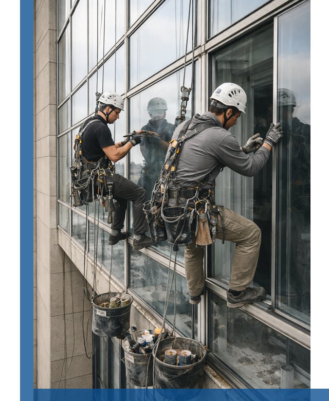 Ремонт витражных конструкций и фасадного остекления в Усолье-Сибирском