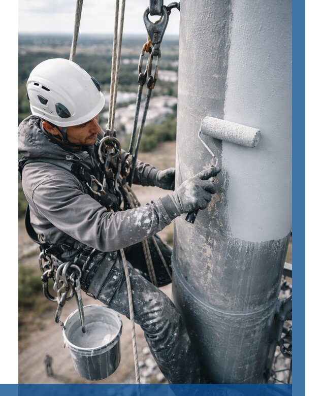 Покраска мачт связи под ключ в Усолье-Сибирском от 877 р. | ВЫСОТНИК-Сль