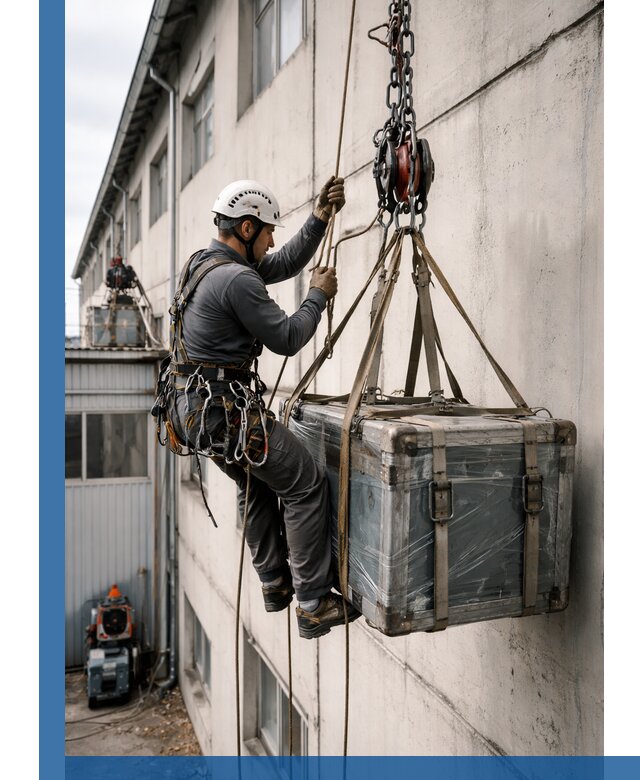 Подъем грузов на высоту в Усолье-Сибирском для промышленных объектов