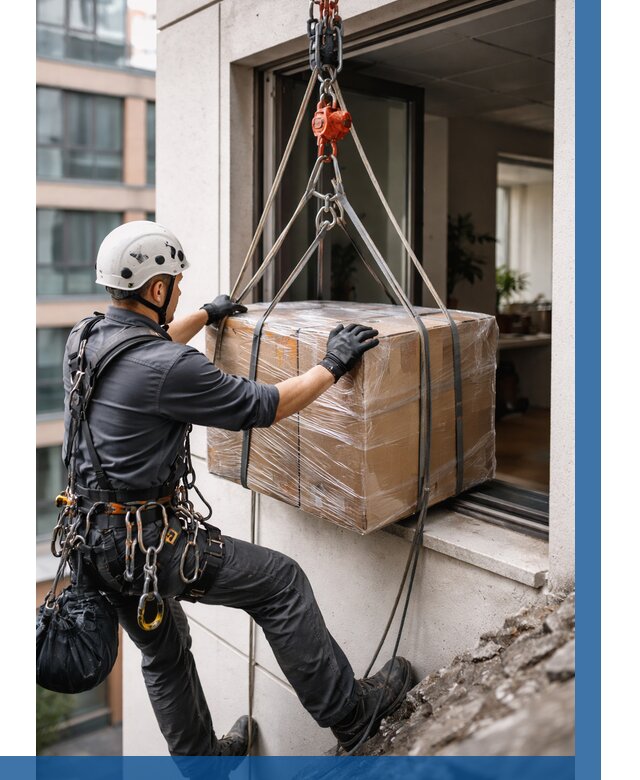 Подъем груза через окно в Усолье-Сибирском от 4644 р. | ВЫСОТНИК-Сль