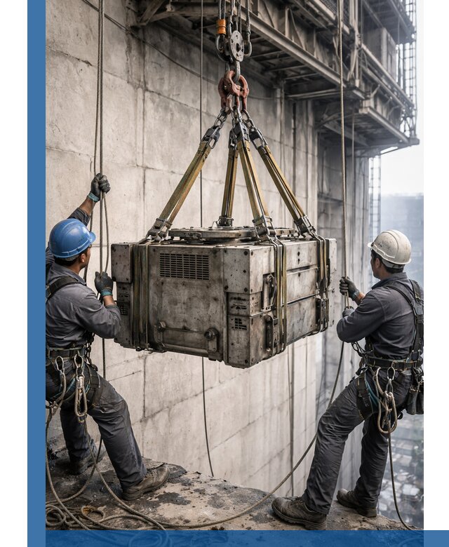 Такелажные работы на высоте, подъем и монтаж грузов в Усолье-Сибирском
