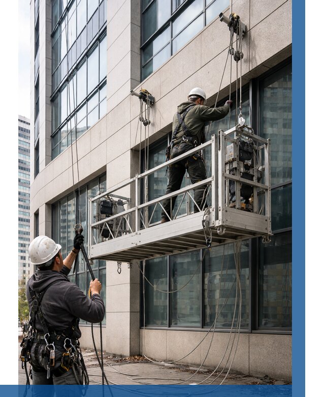 Монтаж и подъем фасадной люльки в Усолье-Сибирском от 12384 р. | ВЫСОТНИК-Сль