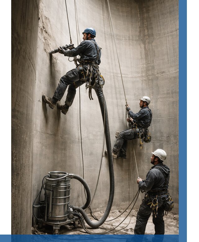 Зачистка силосов в Усолье-Сибирском от 4644 р. Договор и смета ВЫСОТНИК-Сль