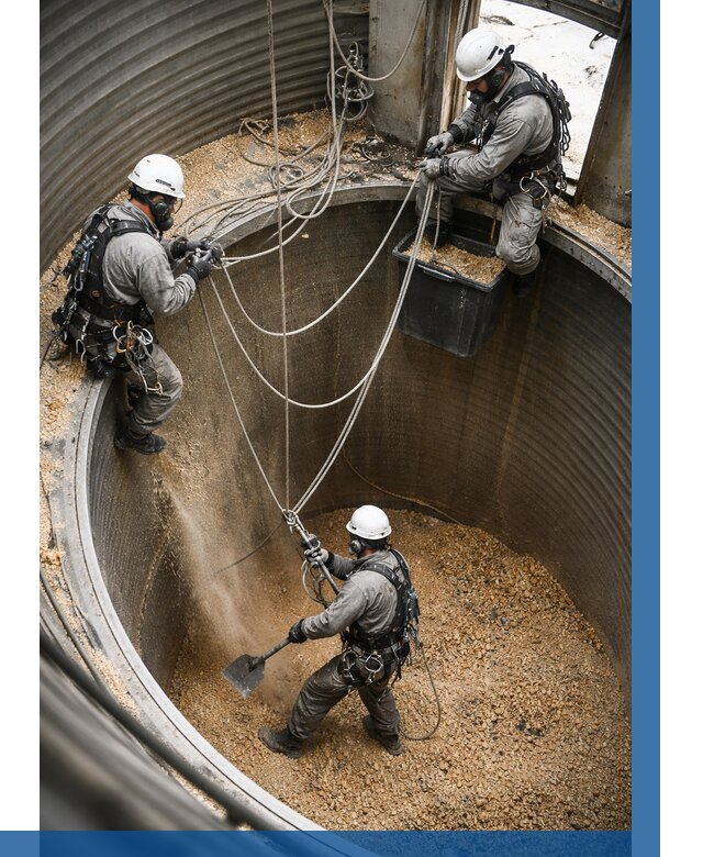 Чистка зерновых бункеров в Усолье-Сибирском от 12384 р. | ВЫСОТНИК-Сль