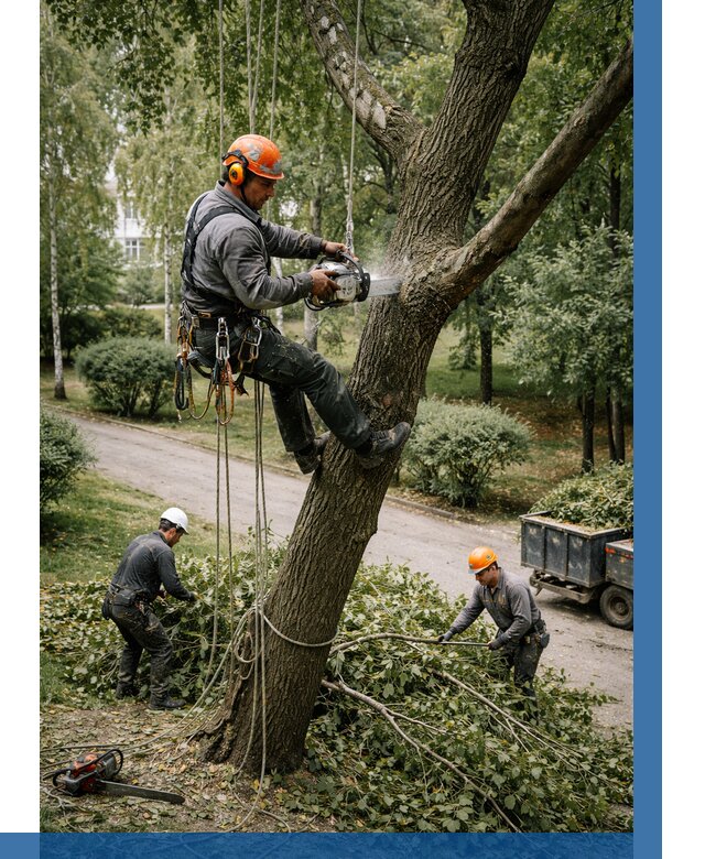 Кронирование деревьев в Усолье-Сибирском от 6708 р. | ВЫСОТНИК-Сль