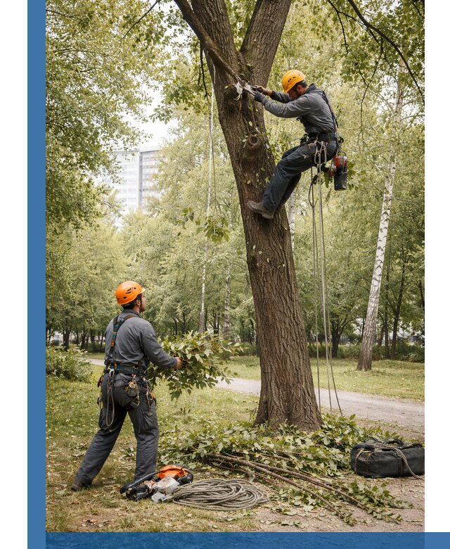Санитарная обрезка деревьев в Усолье-Сибирском, профессионально и безопасно