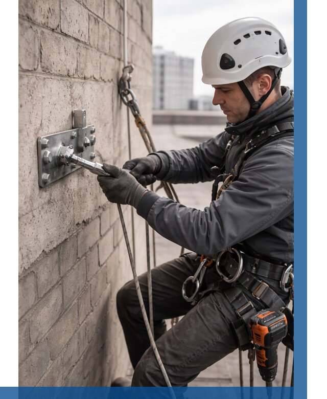 Установка анкерных точек в Усолье-Сибирском от 3612 р. | ВЫСОТНИК-Сль