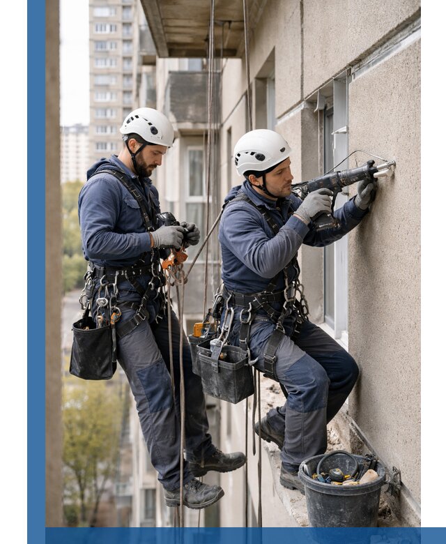 Промышленные альпинисты высотные работы и монтаж в Усолье-Сибирском